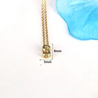 Copper 18K Gold Plated Simple Style Classic Style Plating Letter Pendant Necklace sku image 19