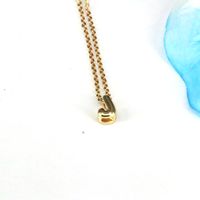 Copper 18K Gold Plated Simple Style Classic Style Plating Letter Pendant Necklace sku image 10