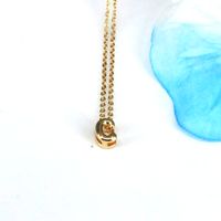Copper 18K Gold Plated Simple Style Classic Style Plating Letter Pendant Necklace sku image 3