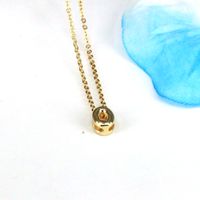 Copper 18K Gold Plated Simple Style Classic Style Plating Letter Pendant Necklace sku image 15