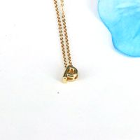 Copper 18K Gold Plated Simple Style Classic Style Plating Letter Pendant Necklace sku image 16