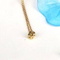 Copper 18K Gold Plated Simple Style Classic Style Plating Letter Pendant Necklace main image 6