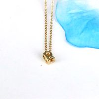 Copper 18K Gold Plated Simple Style Classic Style Plating Letter Pendant Necklace main image 7