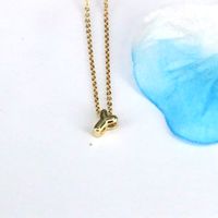 Copper 18K Gold Plated Simple Style Classic Style Plating Letter Pendant Necklace sku image 25