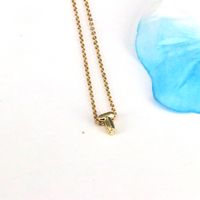 Copper 18K Gold Plated Simple Style Classic Style Plating Letter Pendant Necklace main image 3