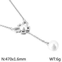 Titan Stahl 18 Karat Vergoldet Retro Einfacher Stil Schmetterling Armbänder Ohrringe Halskette sku image 5