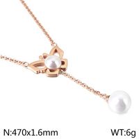Titan Stahl 18 Karat Vergoldet Retro Einfacher Stil Schmetterling Armbänder Ohrringe Halskette sku image 9
