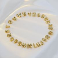 Cobre Chapados en oro de 18k Estilo Simple Estilo Clásico Enchapado Carta Collar Colgante main image 10