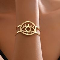 Casual Streetwear Devil's Eye Iron Women's Bangle main image 5