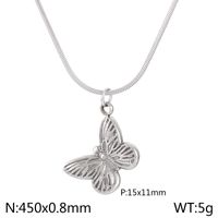 Titanium Steel 18K Gold Plated Elegant Simple Style Butterfly Bracelets Earrings Necklace sku image 7