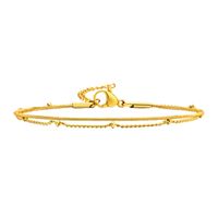 Simple Style Classic Style Solid Color 201 Stainless Steel Gold Plated Bracelets In Bulk sku image 1