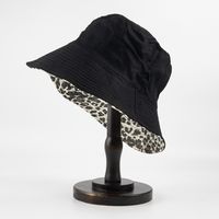 Women's Casual Beach Leopard Flat Eaves Bucket Hat main image 3