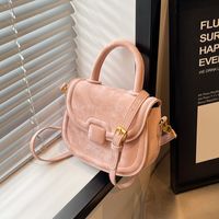 Women's Medium Pu Leather Solid Color Classic Style Streetwear Magnetic Buckle Shoulder Bag Handbag Crossbody Bag main image 3
