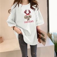 Women's T-shirt Short Sleeve T-Shirts Printing Casual Cartoon Letter Dog main image 2