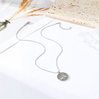 304 Stainless Steel Hip-Hop Retro Asymmetrical Solid Color Pendant Necklace main image 5