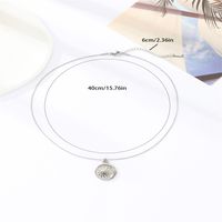 304 Stainless Steel Y2K Hip-Hop Sports Asymmetrical Solid Color Pendant Necklace main image 2