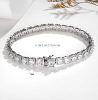 Brass 18K Gold Plated Casual Classic Style Plating Inlay Round Zircon Tennis Bracelet main image 2