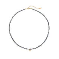 Einfacher Stil Klassischer Stil Runden Imitationsperle Perlen Überzug 18 Karat Vergoldet Frau Halskette main image 2