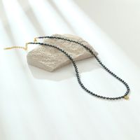 Einfacher Stil Klassischer Stil Runden Imitationsperle Perlen Überzug 18 Karat Vergoldet Frau Halskette main image 7