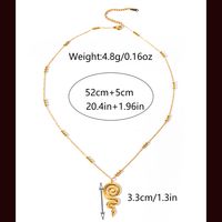 304 Stainless Steel Gold Plated Vacation Simple Style Asymmetrical Plating Round Pendant Necklace sku image 1