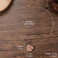 Copper 18K Gold Plated MAMA Plating Hollow Out Inlay Letter Zircon Pendant Necklace main image 4
