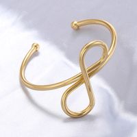 Copper Casual Elegant Simple Style Bow Knot Bangle sku image 8