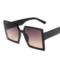 Simple Style Solid Color Leopard Ac Square Full Frame Women's Sunglasses sku image 4