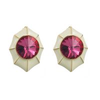 1 Pair Casual Modern Style Classic Style Geometric Inlay Alloy Glass Ear Studs main image 5