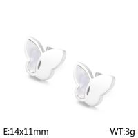Titanium Steel 18K Gold Plated Elegant Simple Style Butterfly Bow Knot Bracelets Earrings Necklace sku image 1