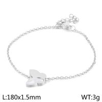 Titanium Steel 18K Gold Plated Elegant Simple Style Butterfly Bow Knot Bracelets Earrings Necklace sku image 2