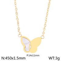 Titan Stahl 18 Karat Vergoldet Elegant Einfacher Stil Schmetterling Bogenknoten Armbänder Ohrringe Halskette sku image 15