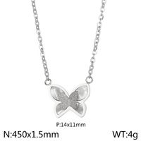 Titanium Steel 18K Gold Plated Elegant Simple Style Butterfly Bow Knot Bracelets Earrings Necklace sku image 11