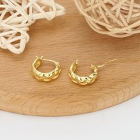 1 Pair Simple Style Solid Color Plating Sterling Silver Gold Plated Ear Studs main image 10