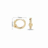 1 Pair Simple Style Classic Style Solid Color Plating Sterling Silver Gold Plated Earrings sku image 2