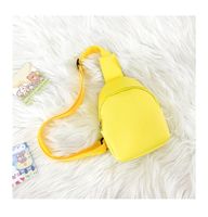 Kid's Pu Leather Solid Color Streetwear Bucket Zipper Fanny Pack main image 3