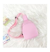 Kid's Pu Leather Solid Color Streetwear Bucket Zipper Fanny Pack main image 2