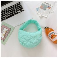 Girl's Nylon Solid Color Elegant Dumpling Shape Zipper Handbag main image 6