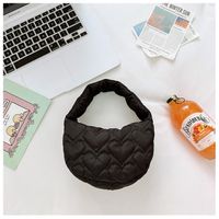 Girl's Nylon Solid Color Elegant Dumpling Shape Zipper Handbag main image 5