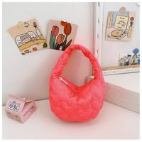 Girl's Nylon Solid Color Elegant Dumpling Shape Zipper Handbag main image 2