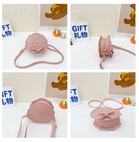 Girl's Pu Leather Solid Color Cute Pearls Shell Zipper Crossbody Bag main image 8