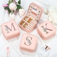 Casual Cute Letter Solid Color Pu Leather Jewelry Boxes main image 1