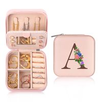 Casual Cute Letter Solid Color Pu Leather Jewelry Boxes sku image 1