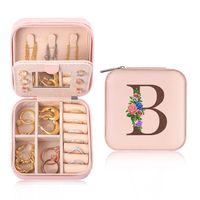 Casual Cute Letter Solid Color Pu Leather Jewelry Boxes sku image 2