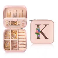 Casual Cute Letter Solid Color Pu Leather Jewelry Boxes sku image 9