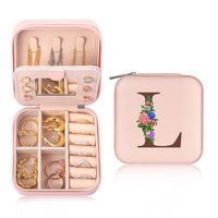 Casual Cute Letter Solid Color Pu Leather Jewelry Boxes sku image 10