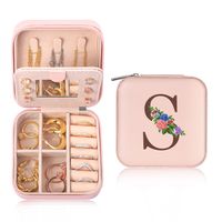 Casual Cute Letter Solid Color Pu Leather Jewelry Boxes sku image 13