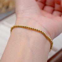 Wholesale Jewelry Simple Style Classic Style Round 304 Stainless Steel Imitation Pearl Titanium Steel Beaded Bracelets main image 4