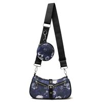 Women's Medium Cloth Skull Streetwear Pillow Shape Zipper Bag Sets Crossbody Bag sku image 2