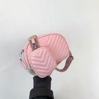 Women's Small Pu Leather Solid Color Basic Zipper Shoulder Bag Bag Sets main image 2