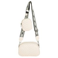 Women's Small Pu Leather Solid Color Basic Zipper Shoulder Bag Bag Sets sku image 2